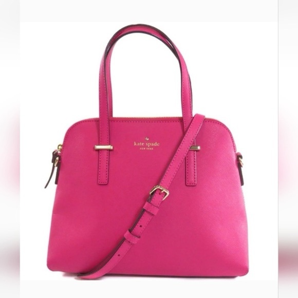 Kate Spade Cedar Street Maise Leather Handbag Pink with Gold Hardware - Picture 1 of 16